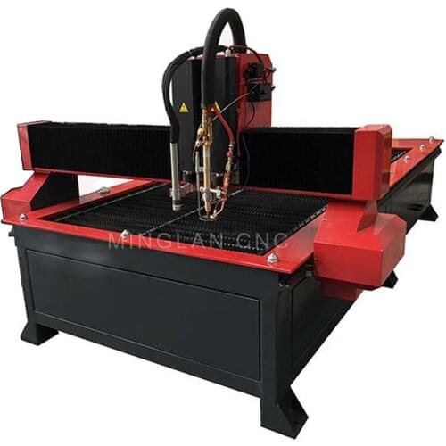 Metal cutting machine 200A cnc plasma cutting machine with flame cutting head
