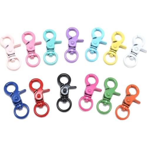 5Pcs Metal Lobster Clasps Clips Car Key Rings Key Hooks Bag Keychain for DIY Bracelet Chain Jewelry Making Findings Accessories