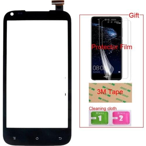 Mobile Phone TouchScreen For DNS S4505 S4505M Front Touch Screen Glass Digitizer Panel Sensor + Free Protector Film Tape