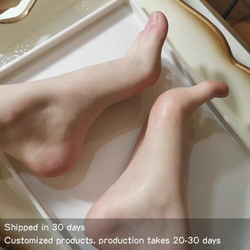 Foot model prosthetic foot fetish stockings beauty simulation platinum silicone licking feet TGZ3722