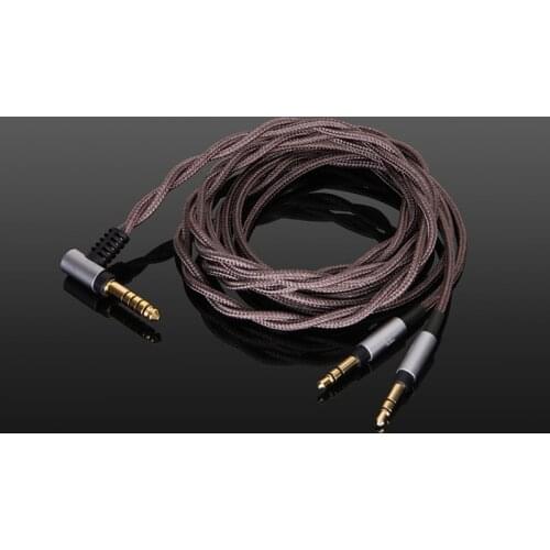 Newest For Sony MDR-Z7 Z1R headphone balance cable D7100 D7200 D600 2.5/4.4mm Single crystal copper silver-plated upgrade cable