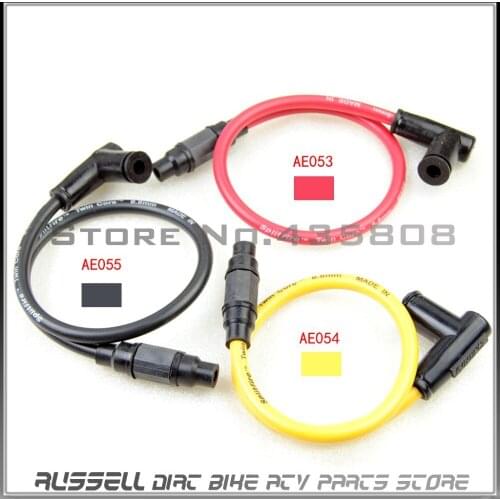Rubber 8.8MM Dual Firing HP Leads/wire/cabLE Twin Core Ignition Coil Fit Dirt Pit Monkey Bike ATV CG/CB 110 - 250 cc