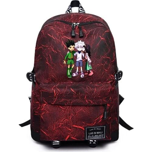 Anime Hunter Hunter Schoolbag Teenger Backpack High Quality Unisex Student Casual Packsack Mochila Travel Laptop Bag
