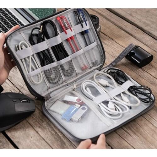 Digital Storage Bag USB Data Cable Organizer Earphone Wire Bag Pen Power Bank Travel Kit Case Pouch Electronics Accessories
