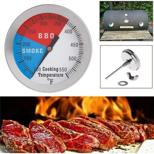 0-550 Celsius Smoker Gauge Grill Cooking Grill BBQ Smoking Thermometer Selling Barbecue Smoking Thermostat Thermometer Gauge