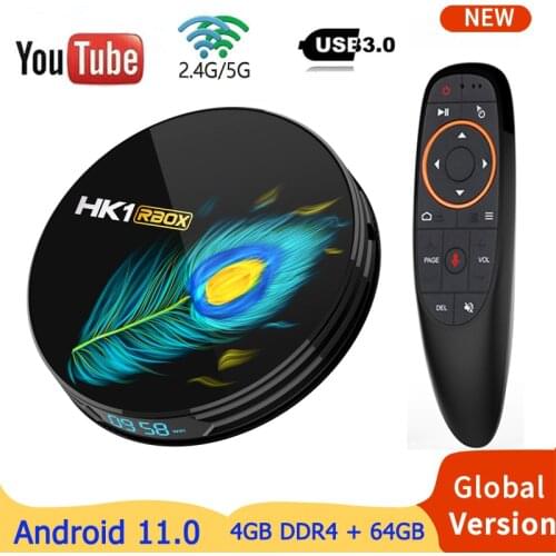 2021 HK1 RBOX R3 RK3566 TV Box Android 11 4GB DDR4 RAM 64G ROM Support 8K Google Play Youtube PK H96Max Media Player Set Top Box