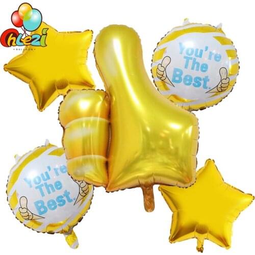 You're The Best Thumb up gesture balloons Recognize encourage refuel balloon Kids birthday party decoration balloon Match Globos