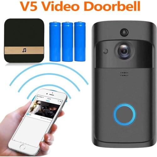 WiFi Doorbell Video Intercom Wireless Security Camera IR Alarm Night Vision Smart Phone Door Bell
