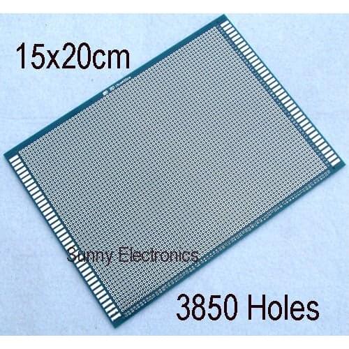 15x20 cm Single Side Prototype PCB Panel Universal Circuit Board FR-4 Glass Fiber