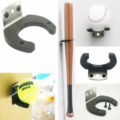 2pcs Vertical Baseball Bat Softball Bat Display Wall Mount Wall Rack Wall Holder