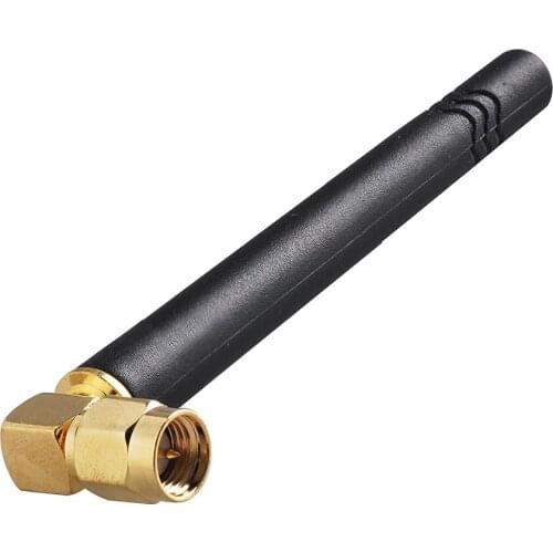 Superbat 2pcs GSM Antenna 75mm Omni-directional Rubber Aerial Cell Phone Signal Booster 2dbi 824-960MHz SMA Plug RA Connector