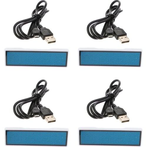 4 PCS LED Scrolling Display Boards LED Digital Scrolling w/Classic Design Wide Frame Easy to Use