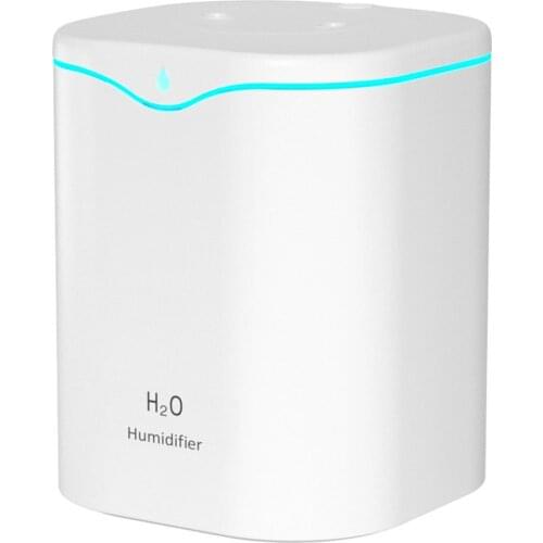 Large Capacity Double Jet Silent Atomizer Humidifier Moisturize Skin Nano Mist Non Wet Desktop Air Conditioning Room