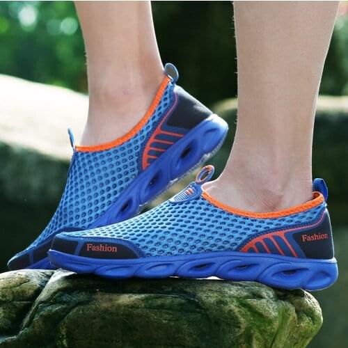 Brand Summer Men/Women Breathable Light Weight Mesh Sneakers Healthy Walking Shoes Outdoor Antislip Sport Running Shoes 36-45