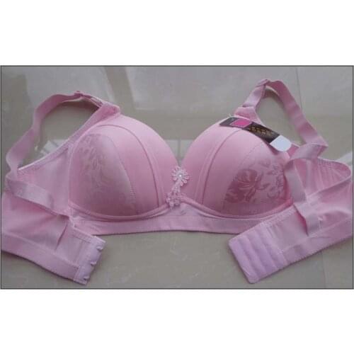 Great push up bra No rims underwear lingerie Thick straps solid B C D cup bras for women plus size girl t shirt dress bra bh C05