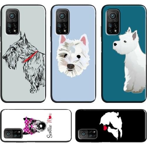 Westie Scottie Scottish Terrier Soft Case For Xiaomi Mi 11 Pro 10T 9T Mi Note 10 Lite Mi 11 Ultra POCO F3 M3 X3 Pro Cover