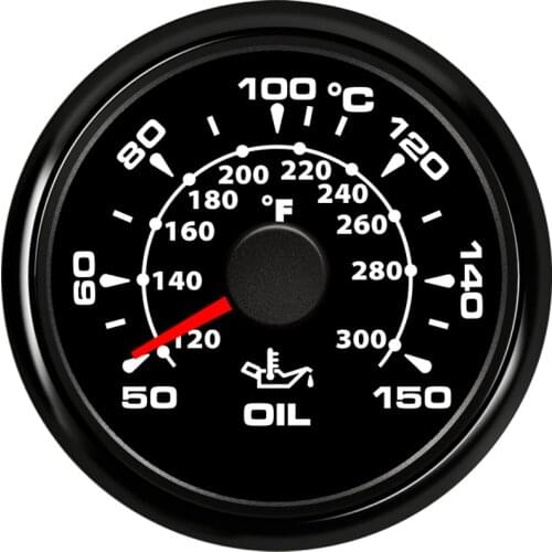 Bulldozer Oil Temperature Gauge Meter Digital Waterproof Indicator fit Car Boat Marine Vessel soil shifter 7 color Backlight