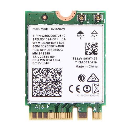 Card for lenovo 01ax704 Intel Dual Band Wireless-AC 8265 NGFF 867Mbps WiFi + Bluetooth4.2 802.11ac Card