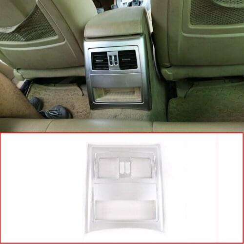Matte Silver ABS Car Interior Rear Air Conditioning Vent Frame Trim For BMW E90 3 Series 2005-2012 Accessories