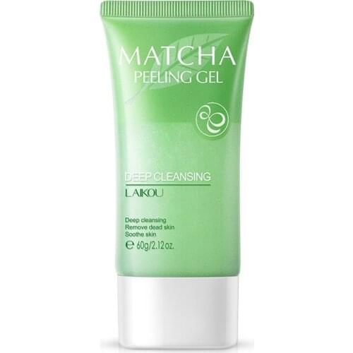 Matcha Exfoliating Face Gel Moisturizing Oil Control Peeling Clean Cream Remove Dead Horny Blackhead Anti Acne Body Face Scrub