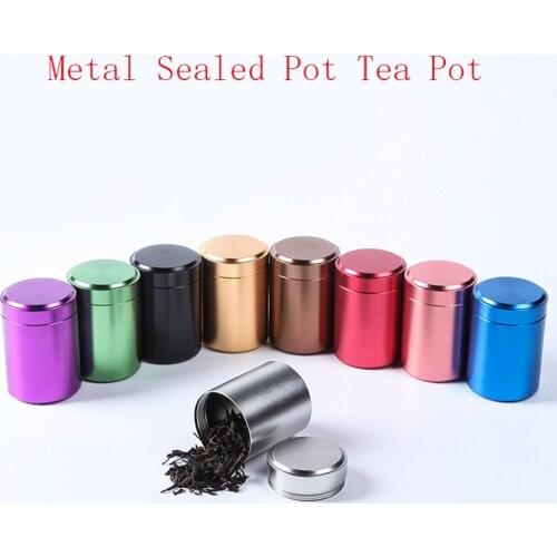 Metal Airtight Lids Tea Cans Mini Portable Tea Storage Container Cans For Kitchen Office Candles Candies Crafts Spices Box