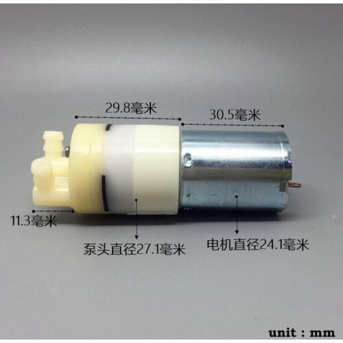 SKOOCOM SC3701PW DC 5V-12V Micro Water Pump Self-priming Suction Pump Diaphragm Pump 370 Motor Pump Large Water Flow