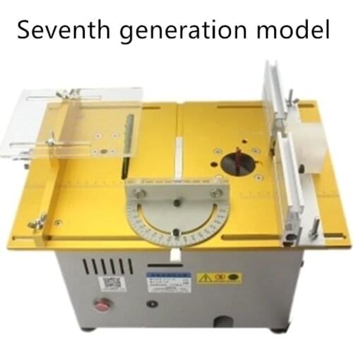 Mini Multifunction Table Saw Handmade Woodworking Bench Lathe Electric Polisher Grinder DIY Model Cutting Saw 7000RPM B12 Chuck