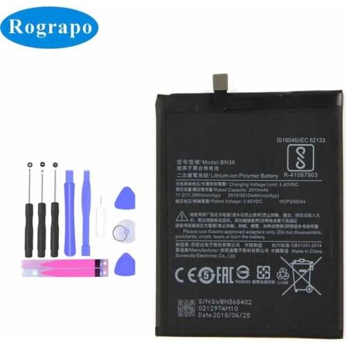 Rograpo Xiaomi Mi 6X Phone Batteries