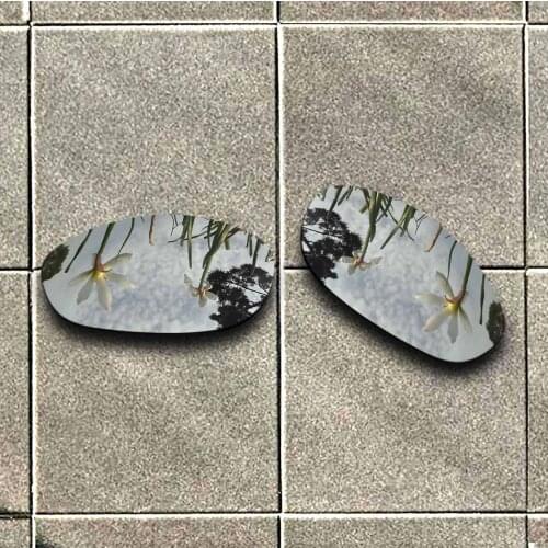 Silver Titanium Polarized Sunglasses Replacement Lens for-Oakley Monster Dog Frame 100% UV Protection Good Fitness