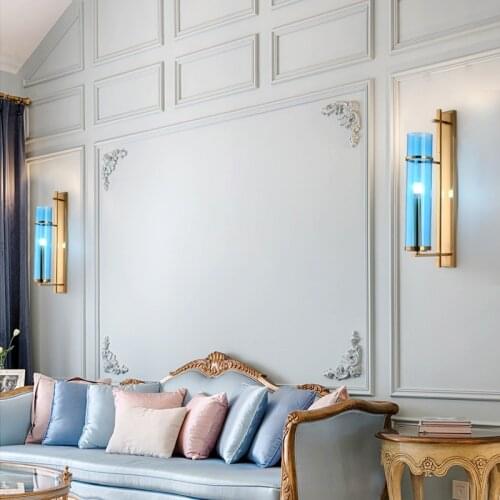 Modern metal tube pipe up down LED wall lamp light sconce Bedroom foyer washroom living room toilet bathroom wall light lamp LED