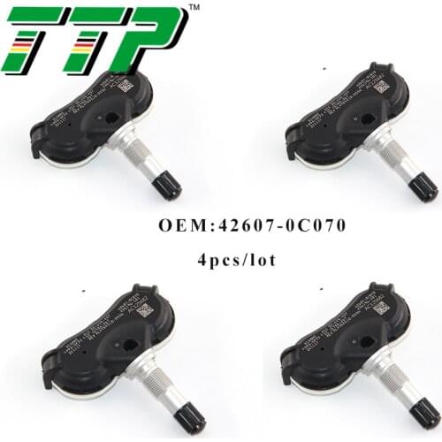 TTP 4PCS 42607-0C070 TPMS Car Tire Pressure Sensor Monitoring Valve System For Toyota 315MHZ