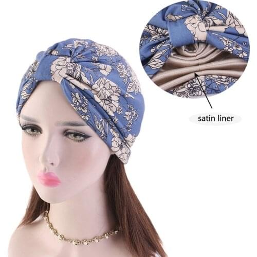 58cm Satin Liner Turban Hair Caps Headwrap Women Chemo Cover For Hair Loss Bandana Hijab Turbante Hat Hair Styling Accessories