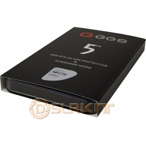 GGS 5th Glass LCD Screen Protector and Sunshade Hood for Nikon D810