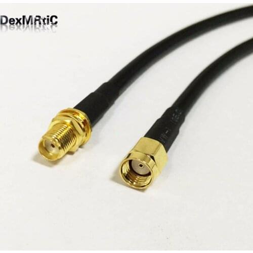 1PC WIFI Antenna external cable SMA Female Jack Switch RP-SMA Male Plug pigtail RG58 Wholesale Fast Ship 100CM 40"