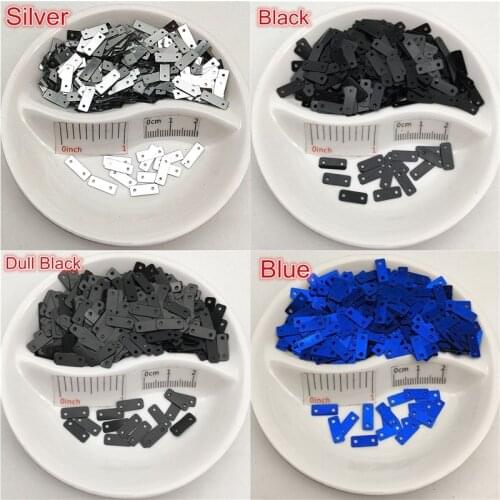10g 4*10mm Small Rectangular Bar Two Holes Flat Sequin Sewing,Wedding Craft,Women Kids DIY /Hat/Shoes/Garment Accessory