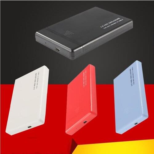 2.5 Inch USB2.0 SATA2.0 Hard Disk Drive Box External HDD Enclosure Case Tool Free Support 3TB External HDD Enclosure Case Hot