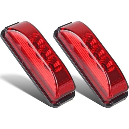 2 your 3.9" 3 LED truck front side lights LED lights indicate rock tug - red