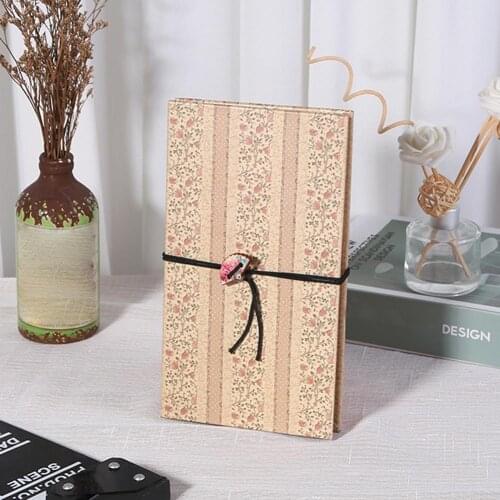 DIY Photo Page Album Vintage Foldable Stretchable Hardcover Paper Scrapbook Adhesive Album for Photoes Collect