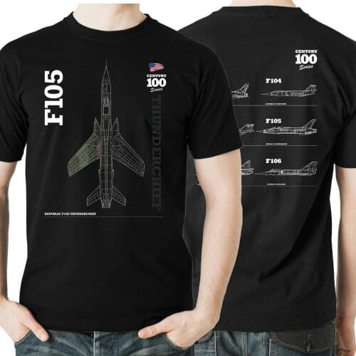 USAF Century Series F-105 "Thunderchief" Attack Aircraft T-Shirt. Summer Cotton Short Sleeve O-Neck Mens T Shirt New S-3XL