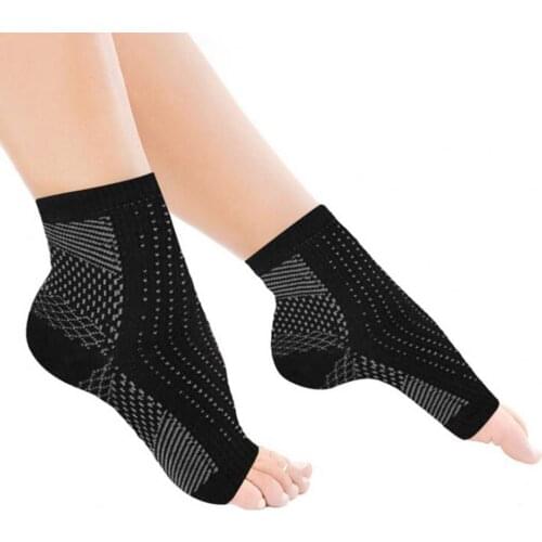 Unisex Anti-fatigue Sports Compression Foot Ankle Sleeve Support Brace Socks