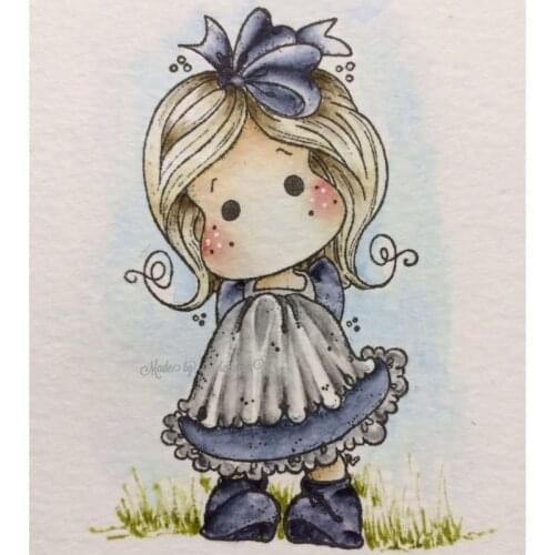 Beautiful girl yulan Transparent Silicone Rubber Stamp and die Sheet Cling Scrapbooking DIY Cute Pattern Photo Album Stamp