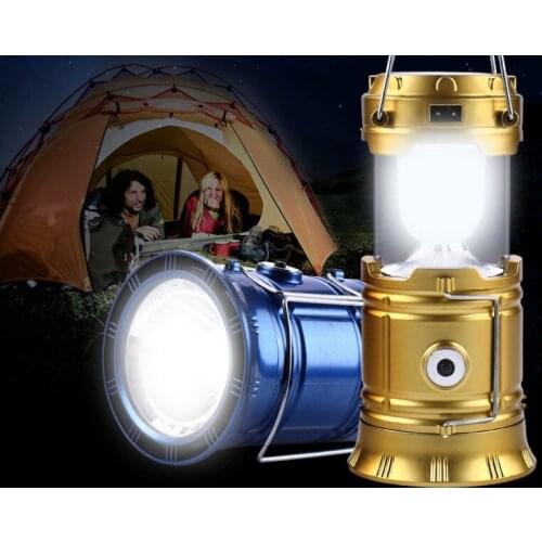 Mini LED Portable Lantern Waterproof Outdoor Camping Hiking Light Collapsible Tent Lamp