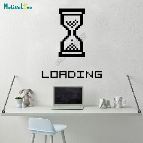 Loading Hourglass Decal Creative Decor Gaming Room Sticker Study Removable Window Waterproof Vinyl Wall Stickers B775