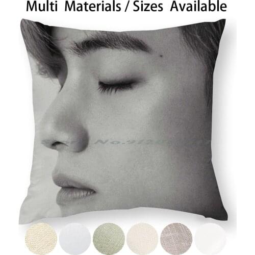 Taehyung X Esquire Pillow Case Throw Pillow Cover Cotton Linen Flax Esquire Magazine Tete V V Magazine Taehyung Magazine