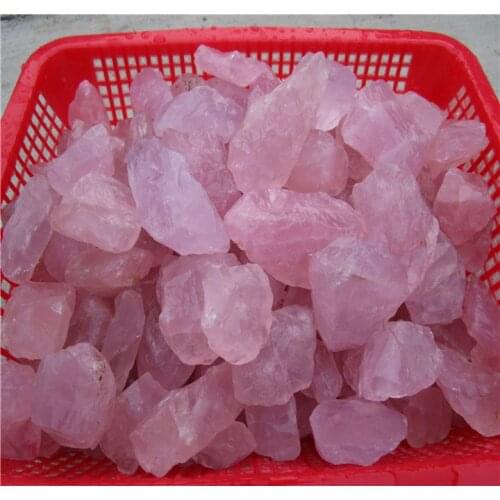 10 Pieces 1LB Raw Natural Pink Rose Quartz Crystal Rough Stone Original Brazil,Wholesales Price Free Shipping