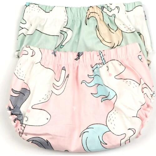 Infant Underwear Newborn Baby Girls Panties Unicorn Patterns Underpants Baby Boys Girls Short Panties Newborn Cotton Briefs
