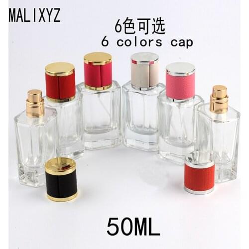 New Style 50ml Metal Sprayer Pump Bottle Glass Refillable Perfume Bottle Empty Packaging Caseglass Perfume Bottles With Spray