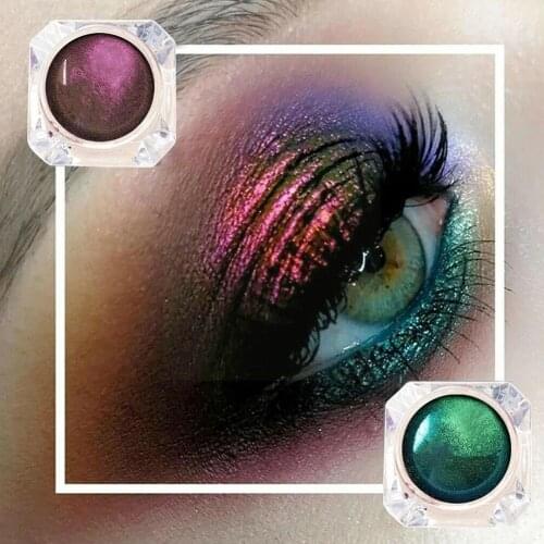 Single Color Eye Shadow Metal Chameleon Makeup Palette Pigment Shadow Diamond Shimmer Shine Shadow Eye U3R2