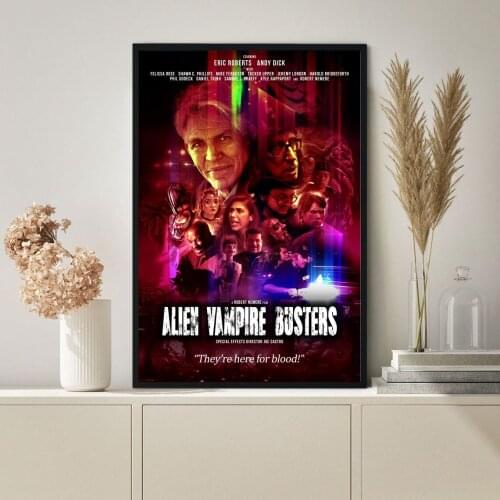 Alien Vampire Bust Movie Poster Canvas Print Art Wall Painting Home Decoration Gift Best-selling Classic Movie In 2021