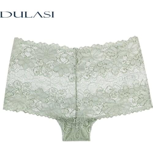 Amazing Sexy Womens Underwear Solid Color Lace Lingerie Cotton Crotch Seamless Mid Waist Panties Fashion M-XL Underpants